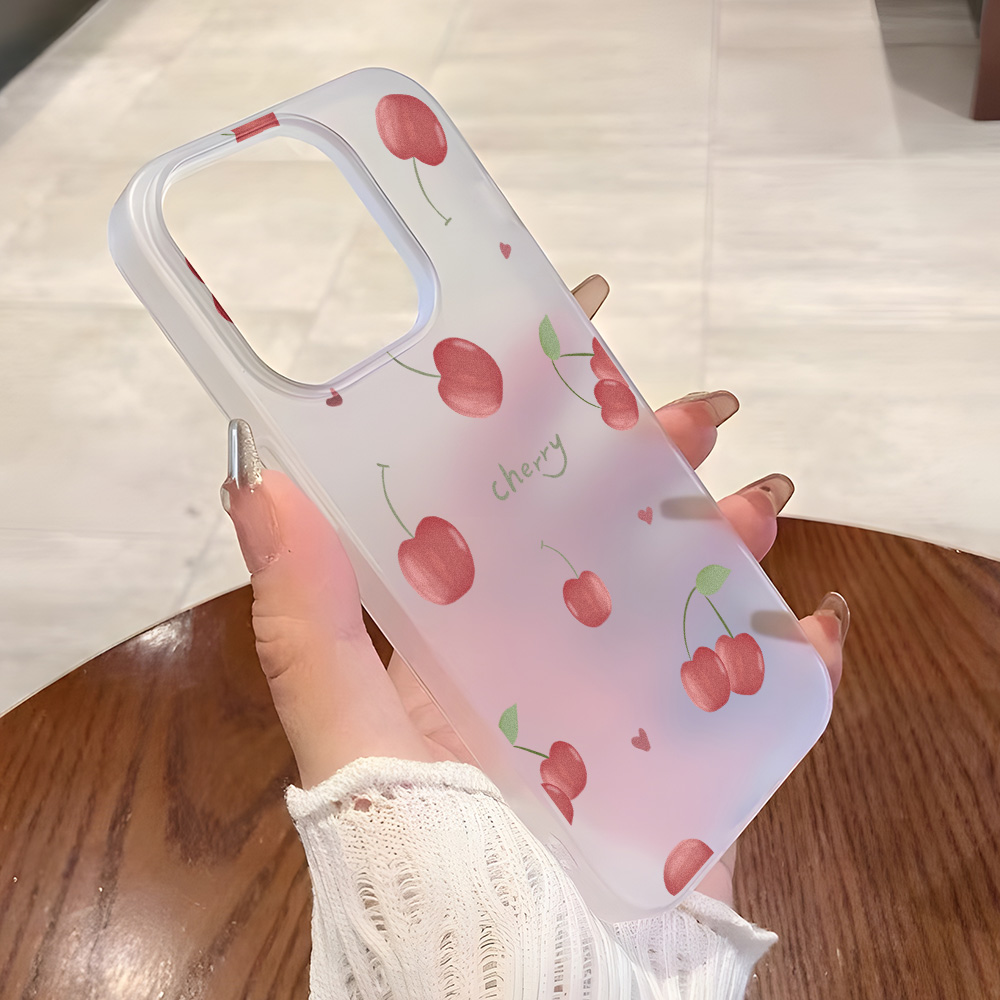 Phone Accessories List - Cherry Phone Case Frosted For iPhone