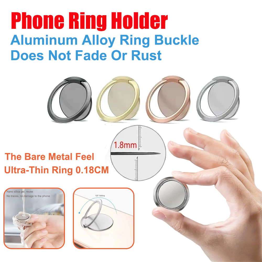 Phone Accessories Website - Ultra Thin Metal Ring Holder Stand