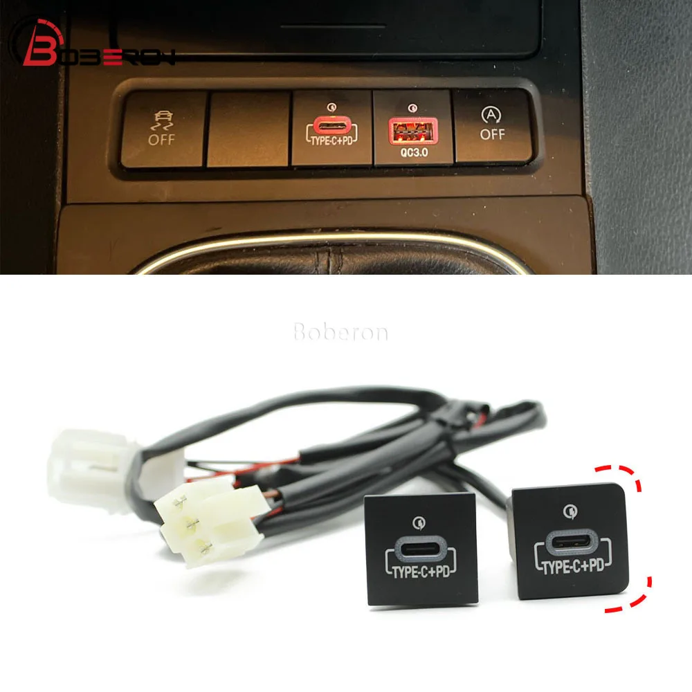 Phone Accessories Charger - Car Charger Socket Dual Type C
