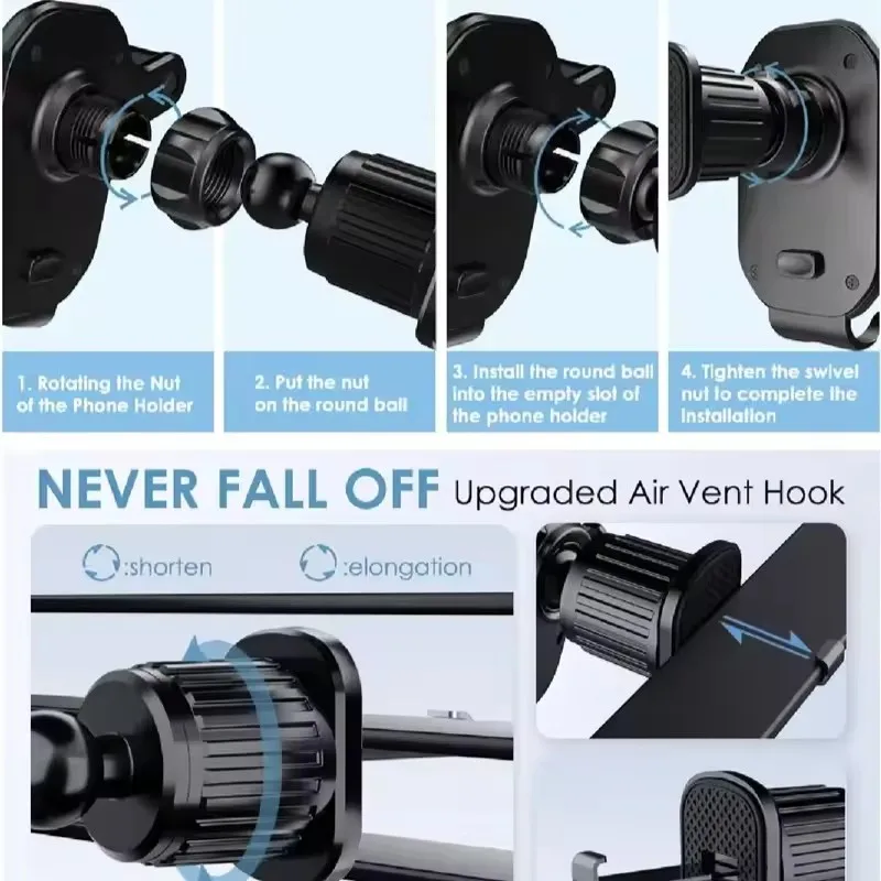 Car Phone Holder Car Air Vent  - đánh giá và giá Phone Accessories Website