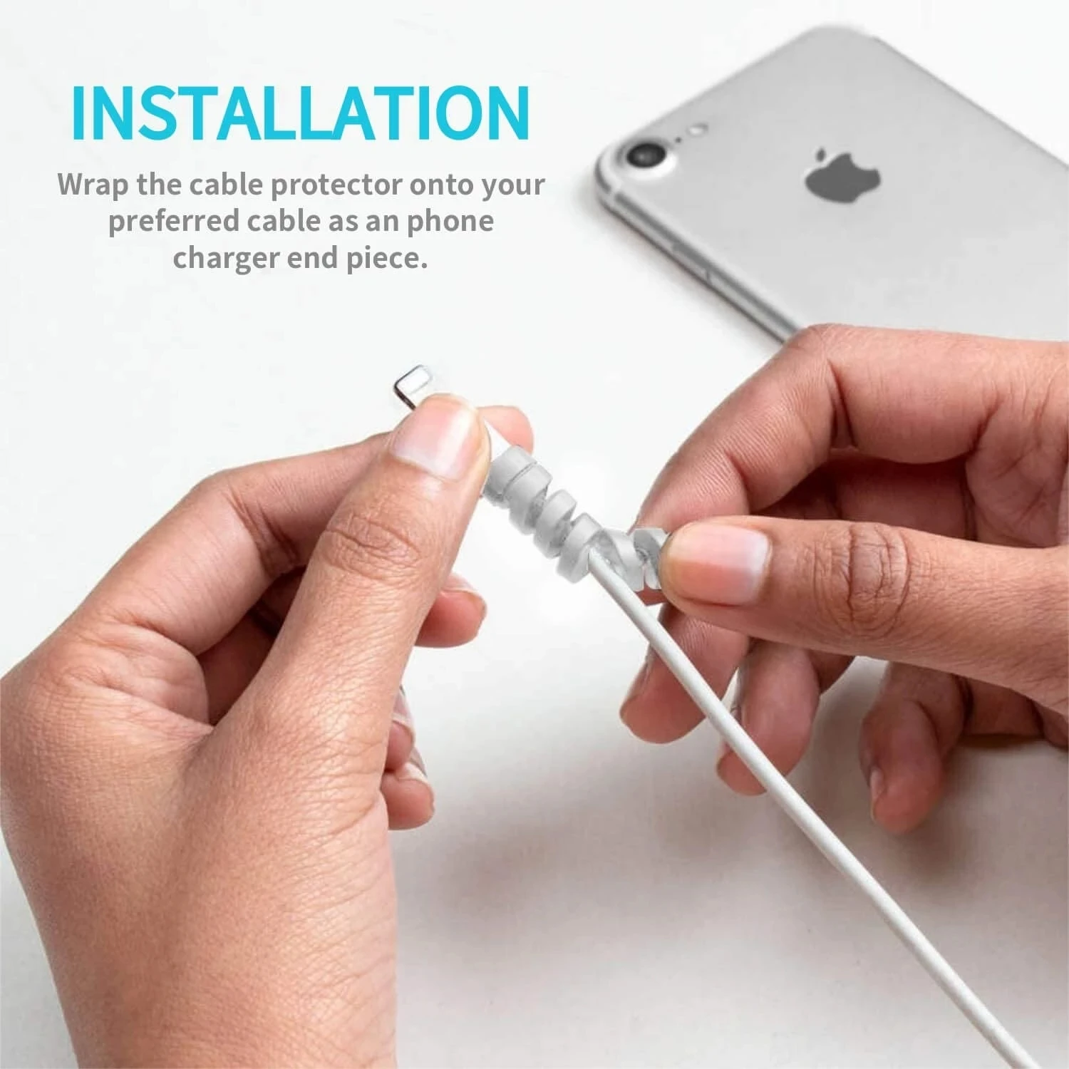 6/20pcs Cable Protector Silico - đánh giá và giá Phone Accessories Charger