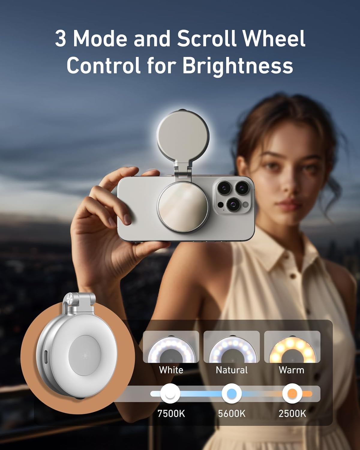 Magnetic Selfie Light Kit Port - đánh giá và giá Phone Accessories Kit