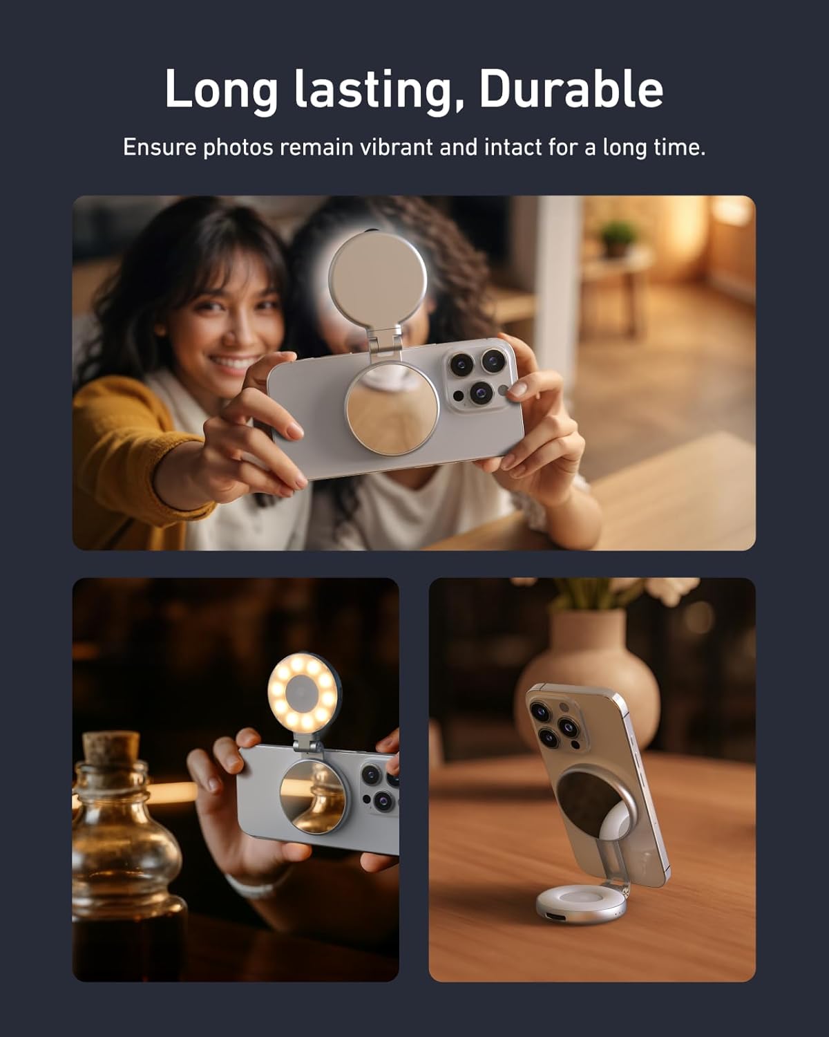 Magnetic Selfie Light Kit Port - đánh giá và giá Phone Accessories Kit