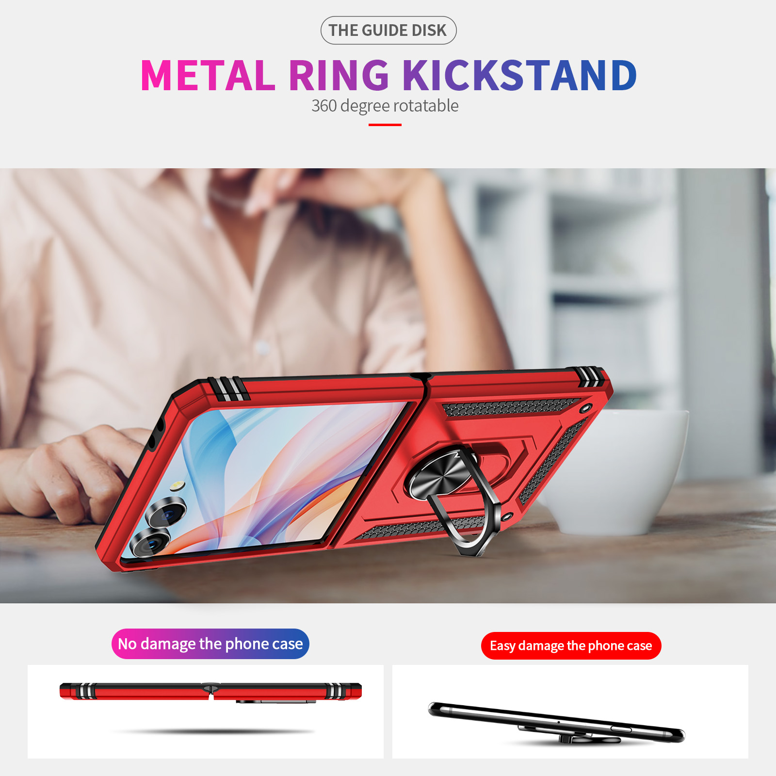 Military-grade Shockproof Phon - đánh giá và giá Phone Ring Holder