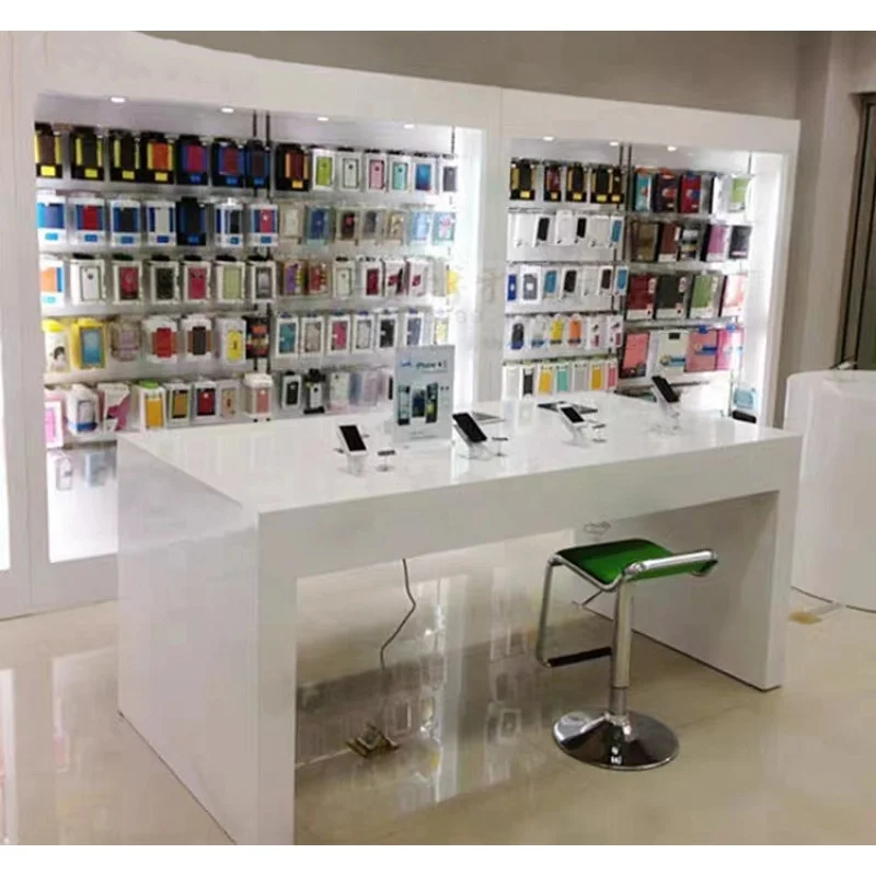 custom，Wooden Slatwall Mobile  - đánh giá và giá Phone Accessories Store