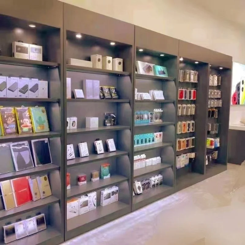 custom，Wooden Slatwall Mobile  - đánh giá và giá Phone Accessories Store