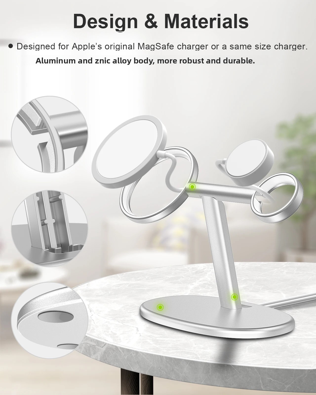 EWA 2-in-1 Desktop Phone Stand - đánh giá và giá Phone Accessories Charger