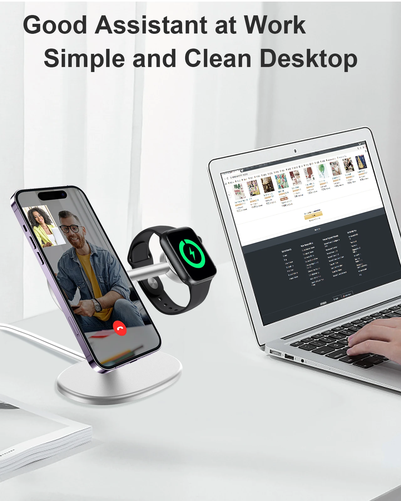 EWA 2-in-1 Desktop Phone Stand - đánh giá và giá Phone Accessories Charger