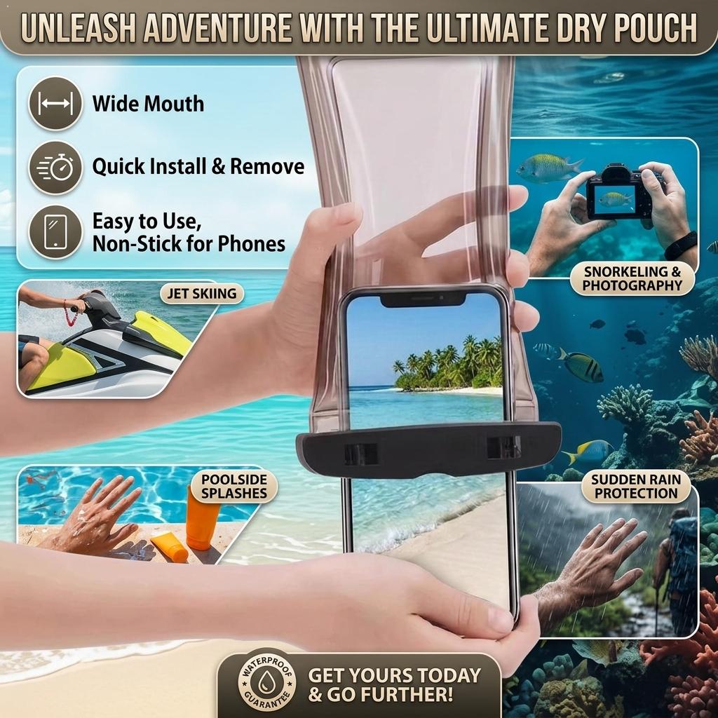 Clear Waterproof Phone Case Dr - đánh giá và giá Phone Accessories Pouch