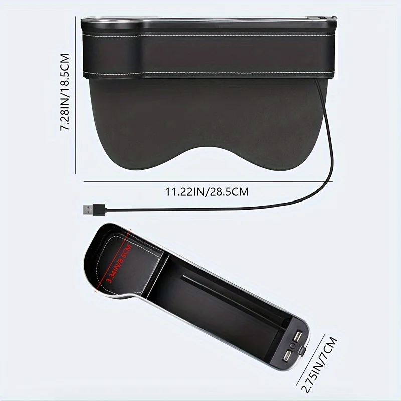 2-In-1 Car Seat Gap Organizer  - đánh giá và giá Phone Accessories Charger