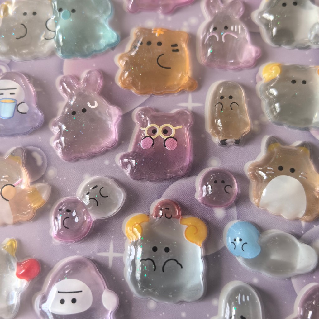 4 Pcs Cute Transparent Pop Sea - đánh giá và giá Phone Accessories Store