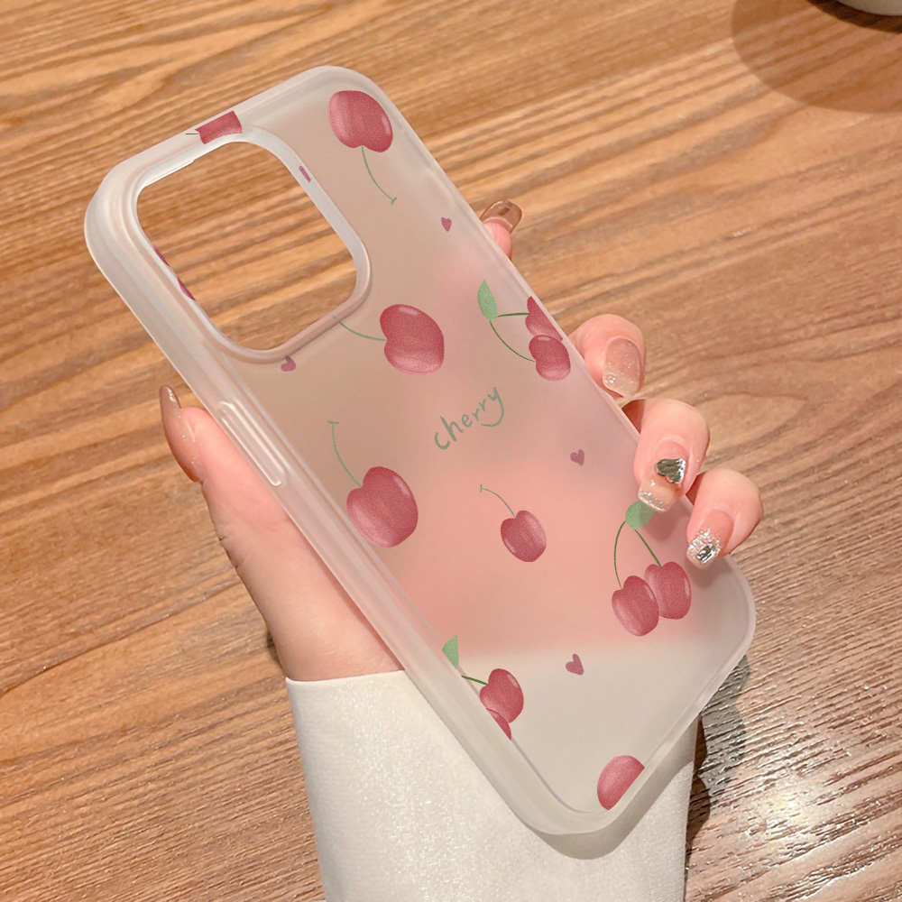 Cherry Phone Case Frosted For  - đánh giá và giá Phone Accessories List