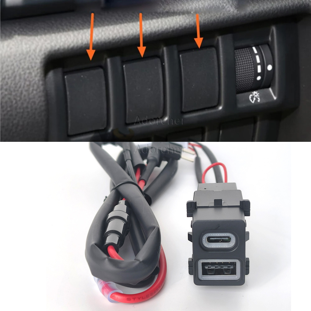 Modified Car USB QC3.0 Type-C  - đánh giá và giá Phone Accessories Charger