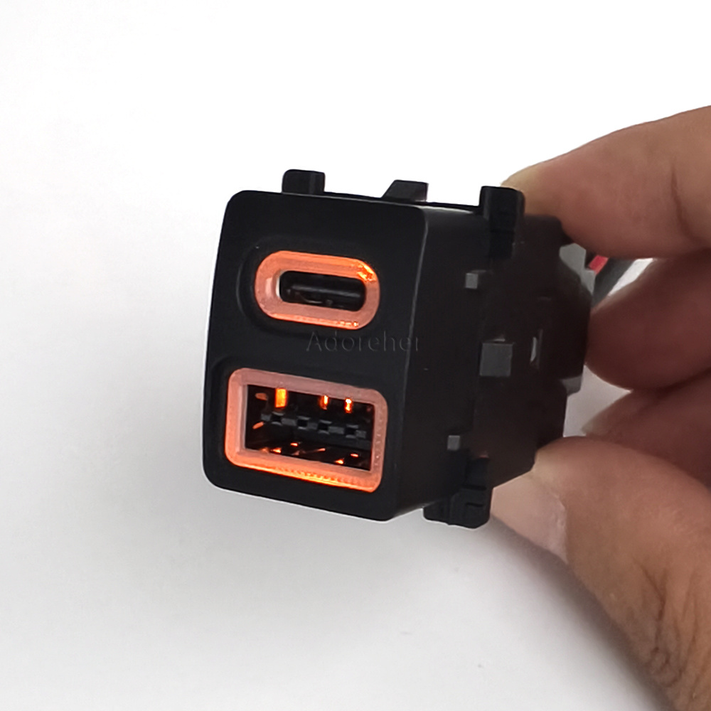 Modified Car USB QC3.0 Type-C  - đánh giá và giá Phone Accessories Charger