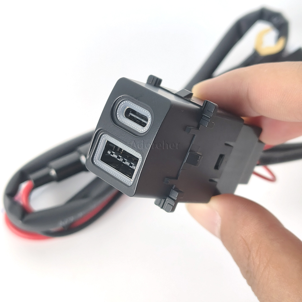 Modified Car USB QC3.0 Type-C  - đánh giá và giá Phone Accessories Charger
