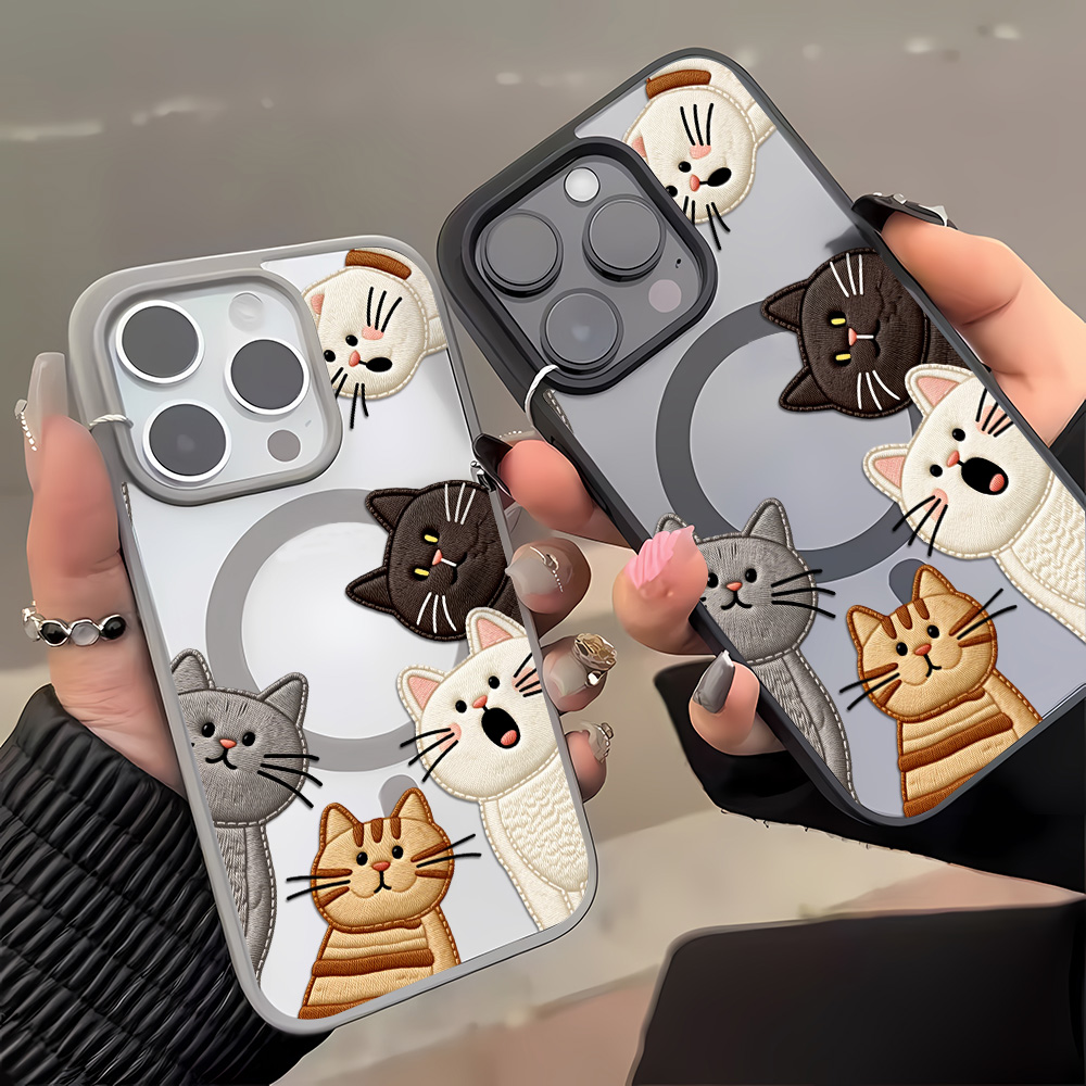 Cute Faux Embroidery Cat Phone - đánh giá và giá Phone Accessories List