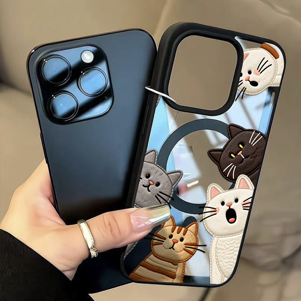 Cute Faux Embroidery Cat Phone - đánh giá và giá Phone Accessories List